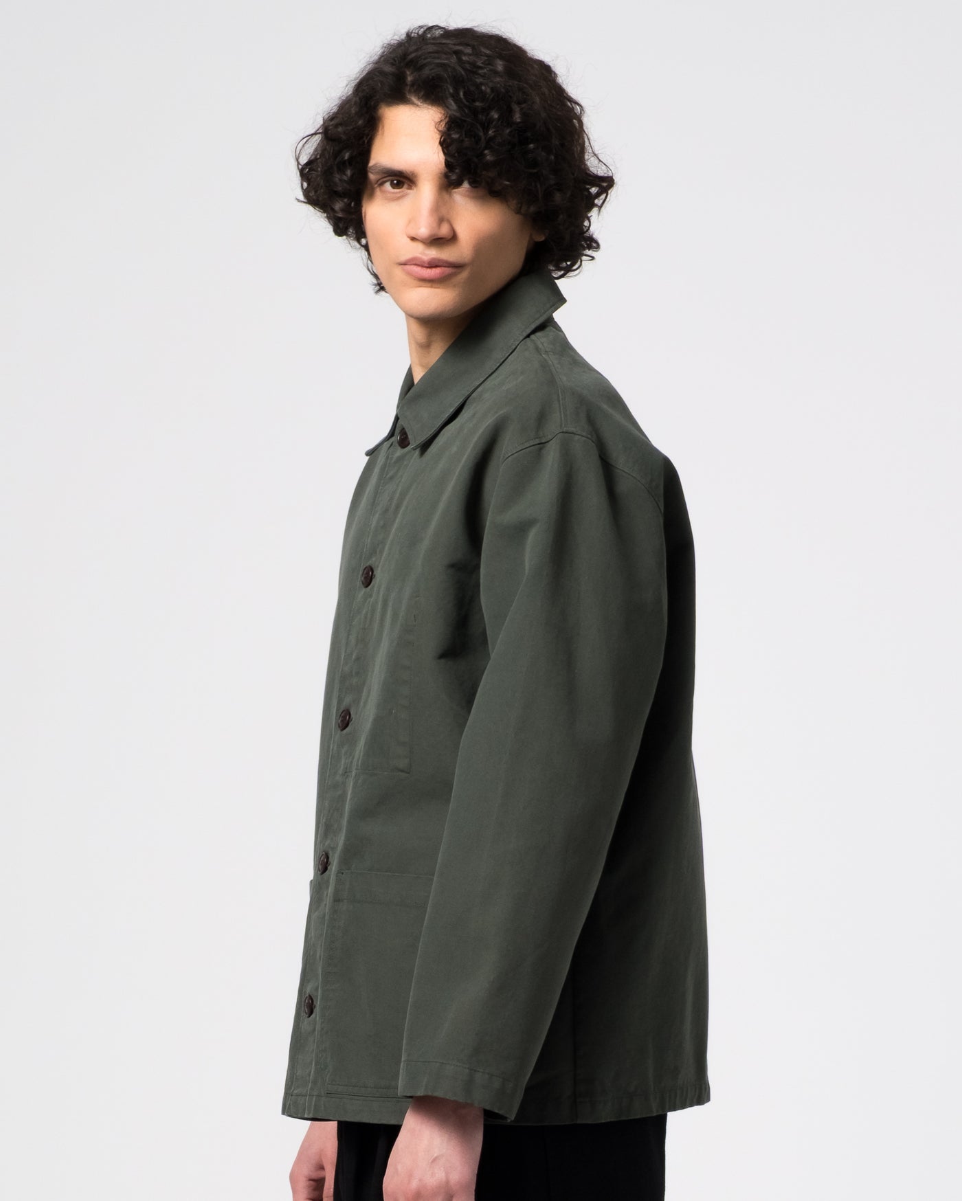 Coach Jacket Nebraska Cotton Forest Green