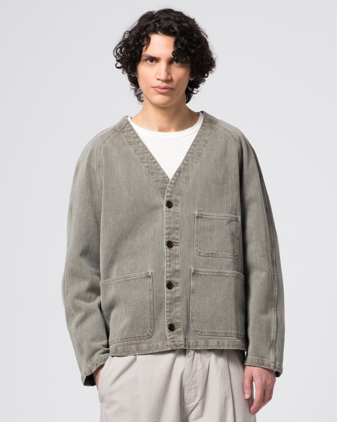 Loco Jacket Obi Cotton Dark Olive