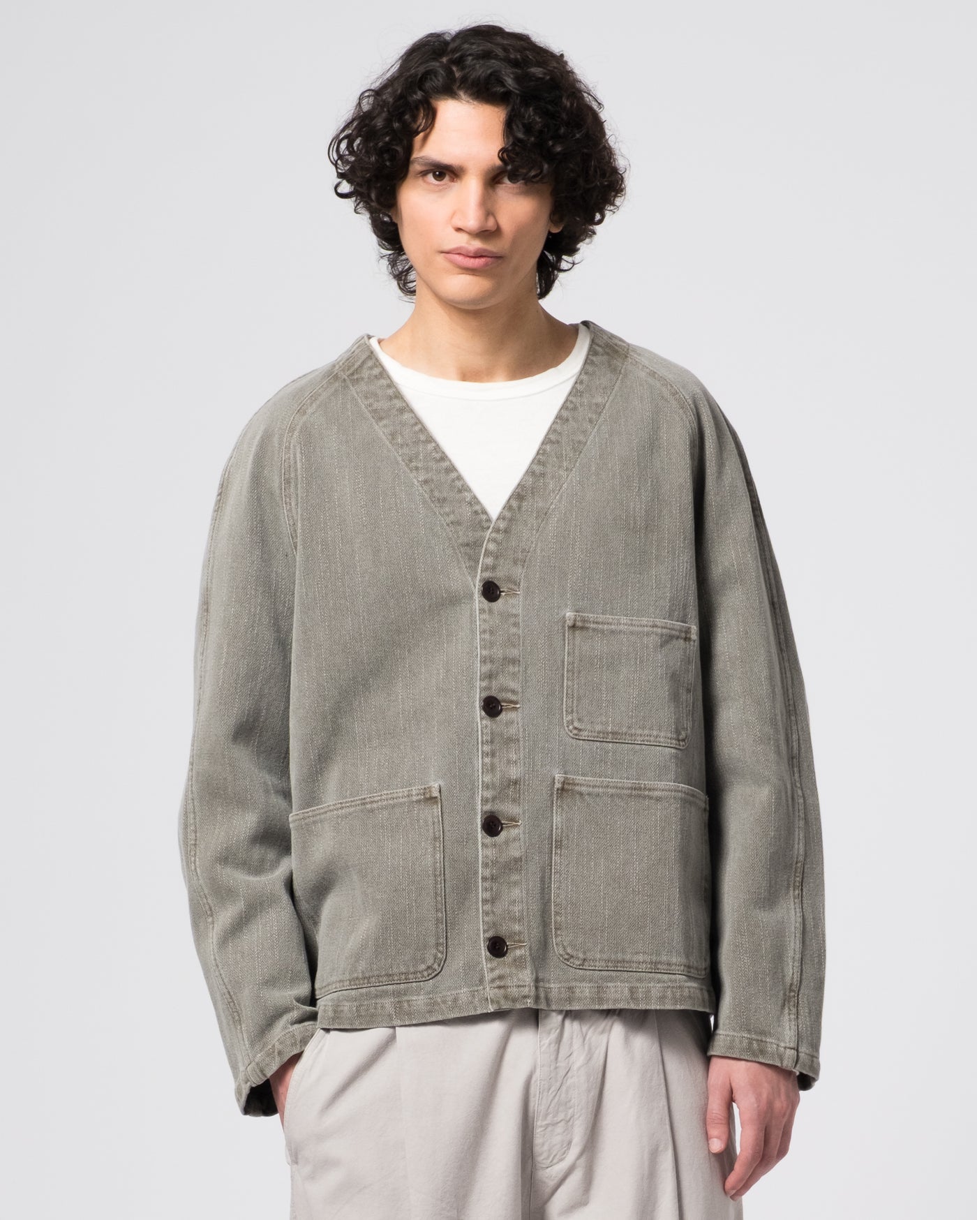 Loco Jacket Obi Cotton Dark Olive