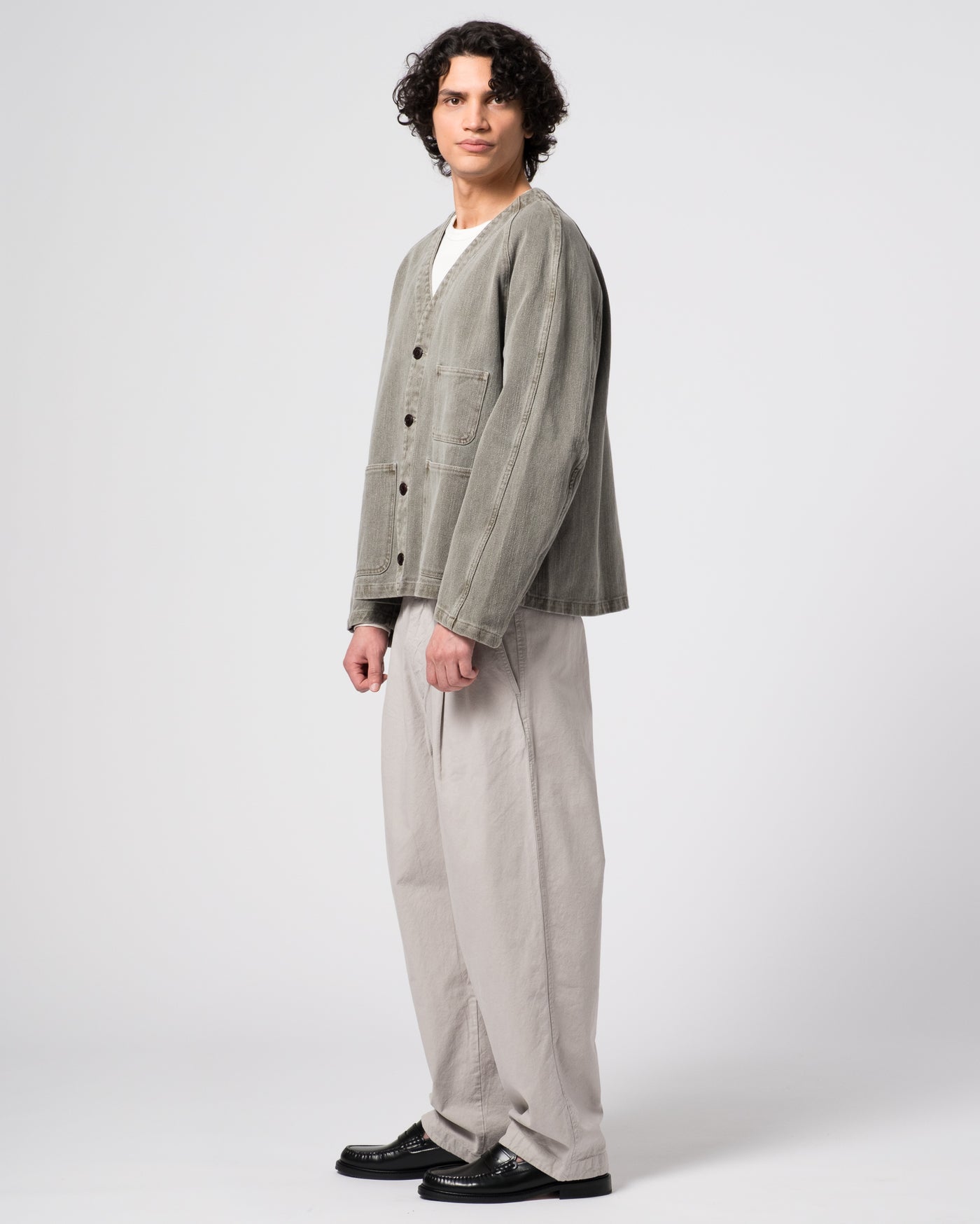 Loco Jacket Obi Cotton Dark Olive