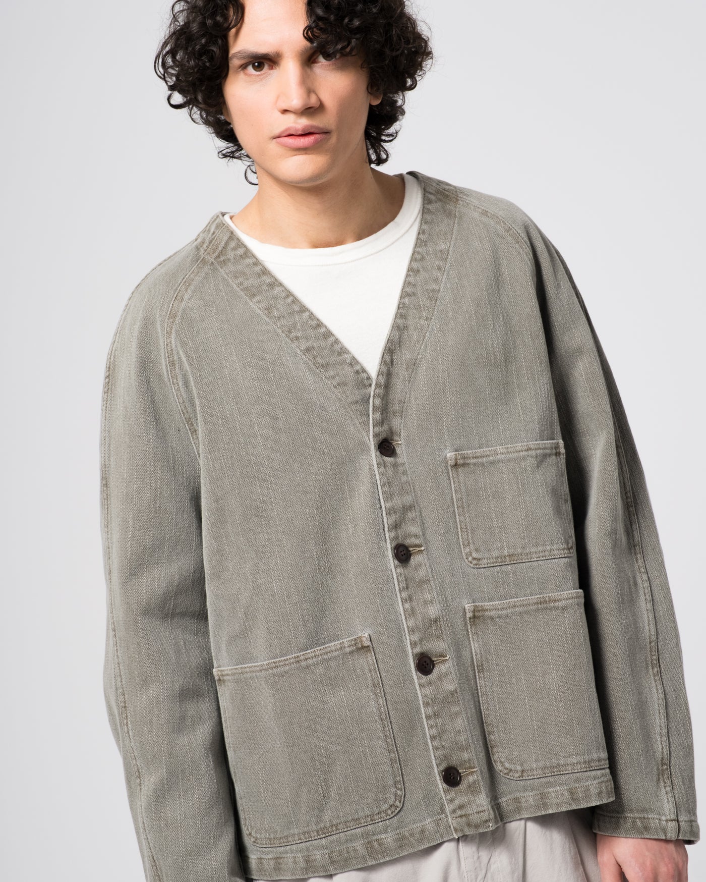 Loco Jacket Obi Cotton Dark Olive
