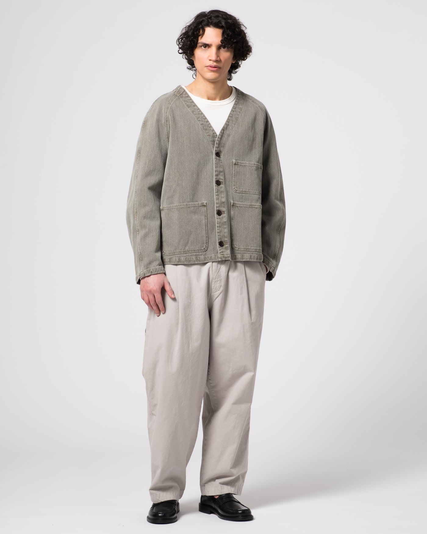 Loco Jacket Obi Cotton Dark Olive