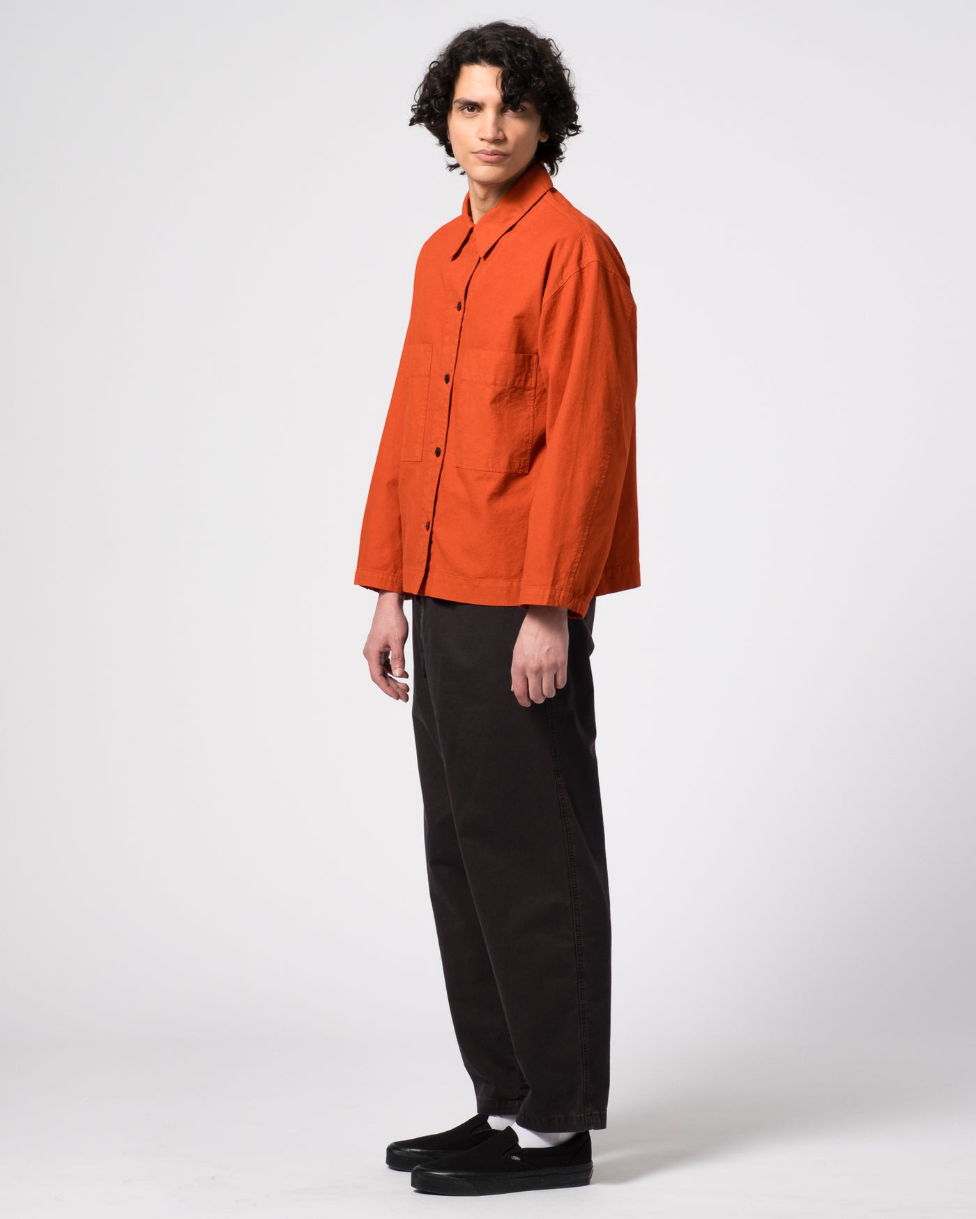 Picasso Shirt Cotton Linen Tangerine