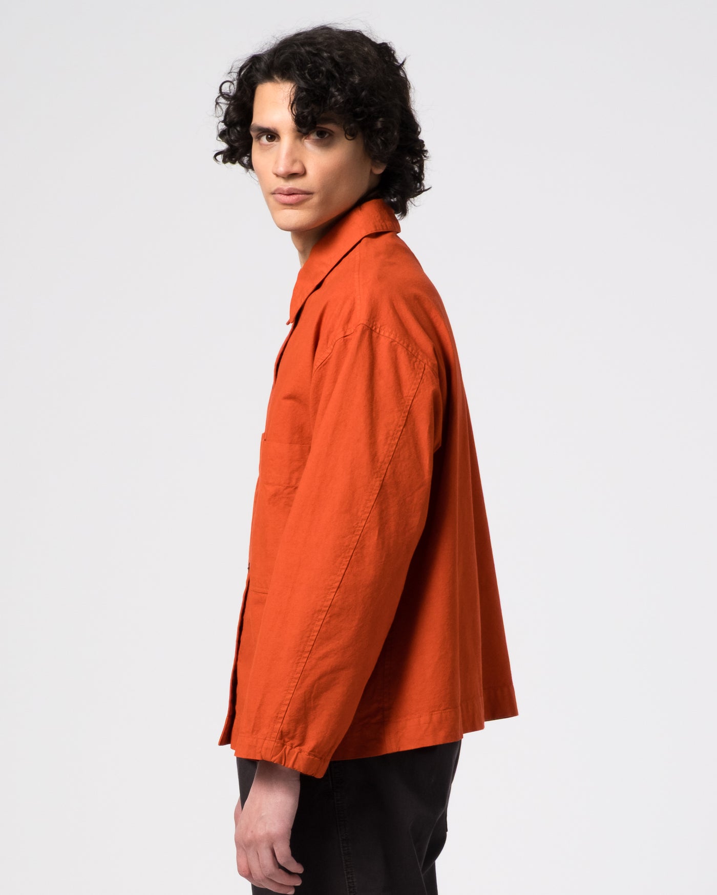 Picasso Shirt Cotton Linen Tangerine