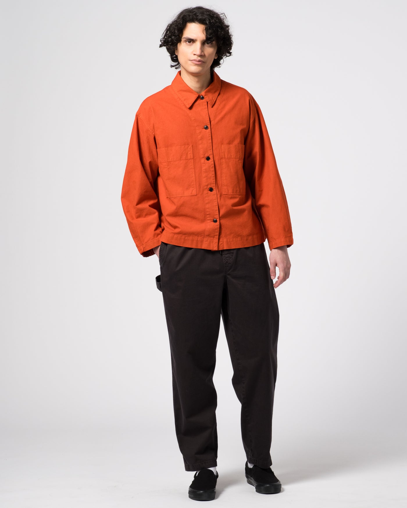 Picasso Shirt Cotton Linen Tangerine