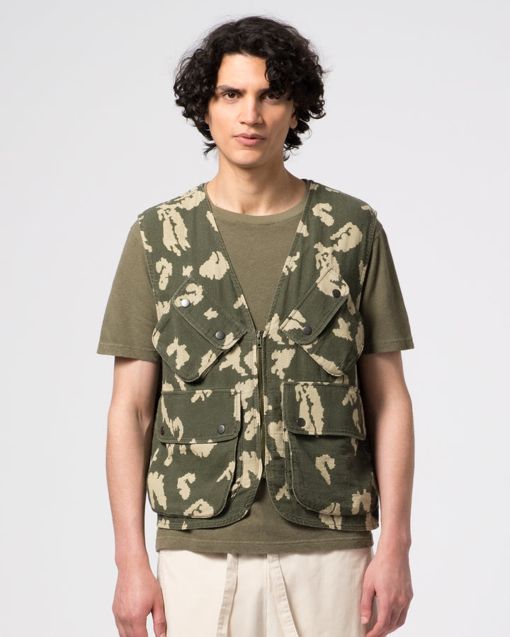 Tropical Vest Cloud Camo Mesh Light Green/Off White