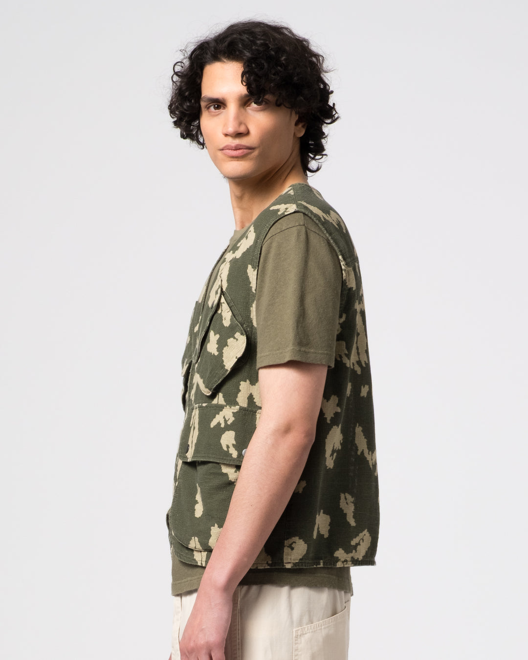 Tropical Vest Cloud Camo Mesh Light Green/Off White