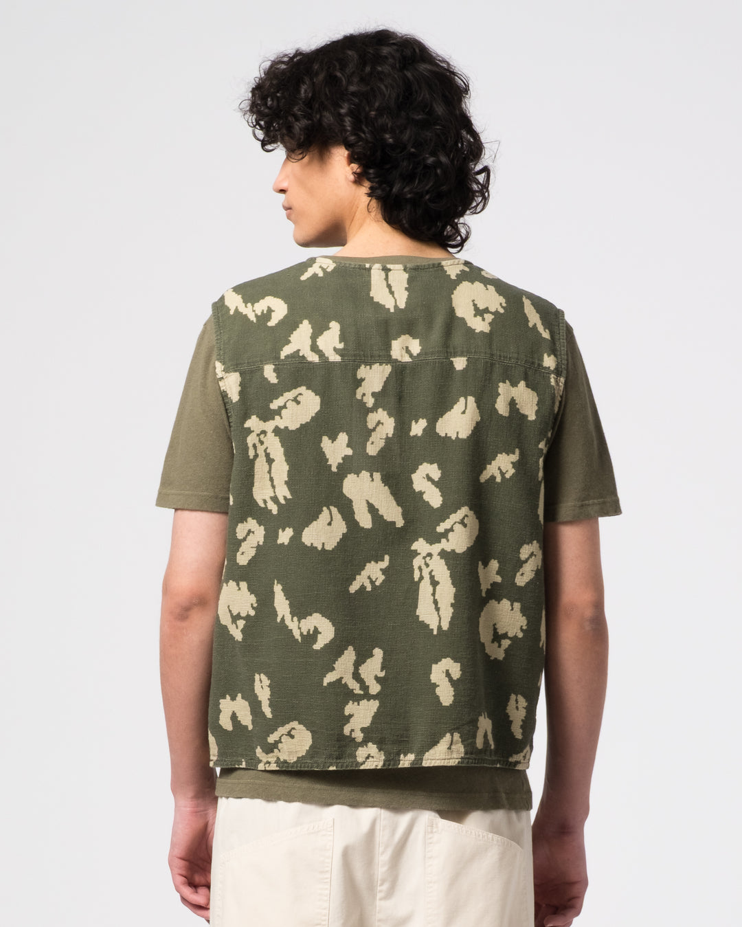 Tropical Vest Cloud Camo Mesh Light Green/Off White