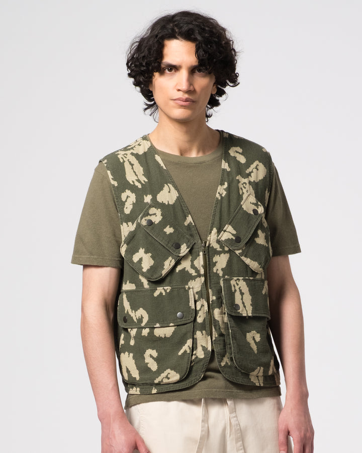 Tropical Vest Cloud Camo Mesh Light Green/Off White