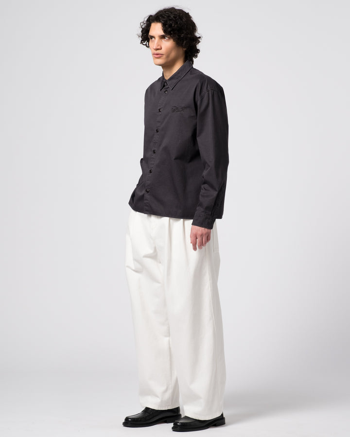 ワークシャツ ファインブロークンツイル アスファルト