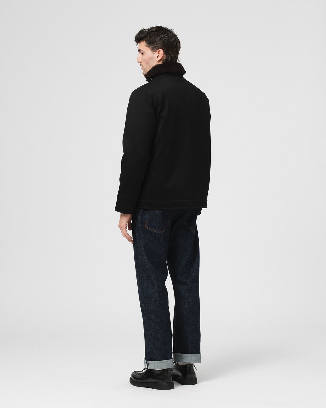 Deck Jacket Bedford Cords Black