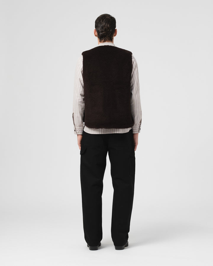 Deck Vest Bedford Cords Black