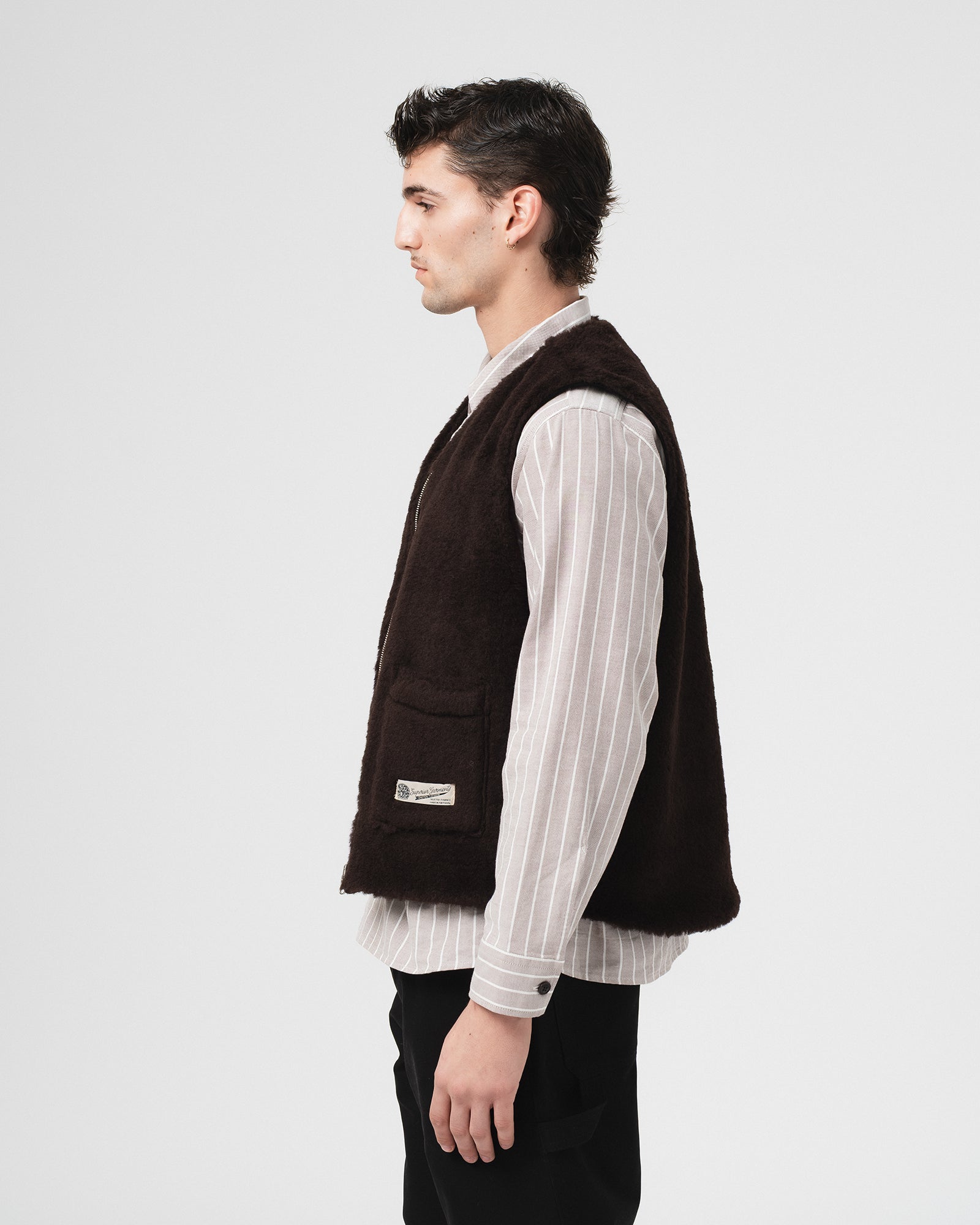 Deck Vest Bedford Cords Black – Eat Dust