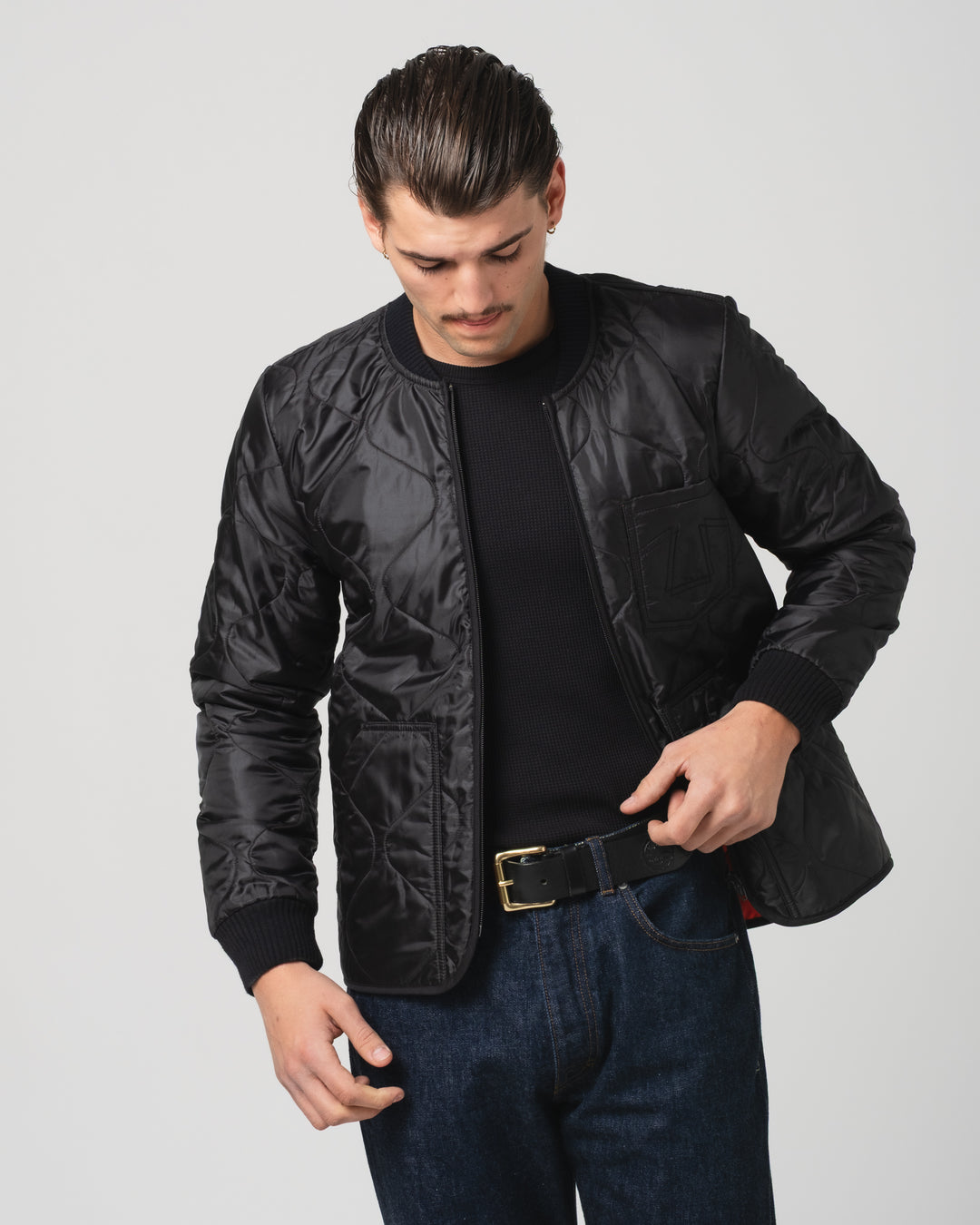 QN Type 2 Frostbite Quilted Nylon Black