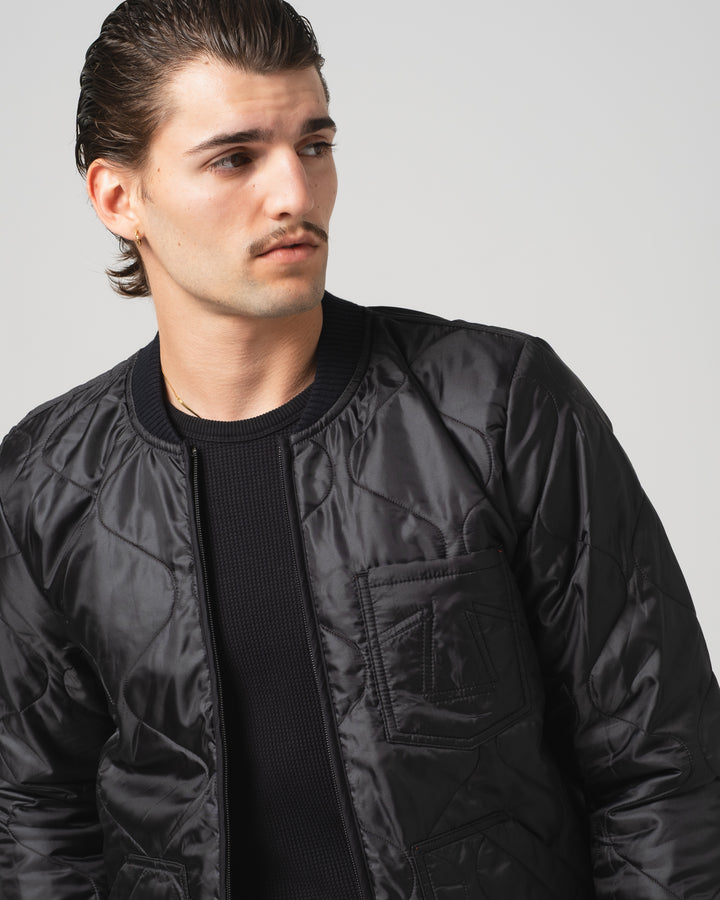 QN Type 2 Frostbite Quilted Nylon Black