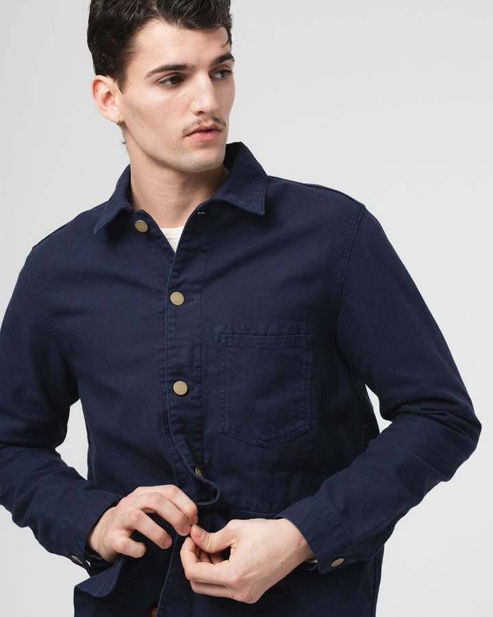 Chore Jacket Garage Cotton Navy