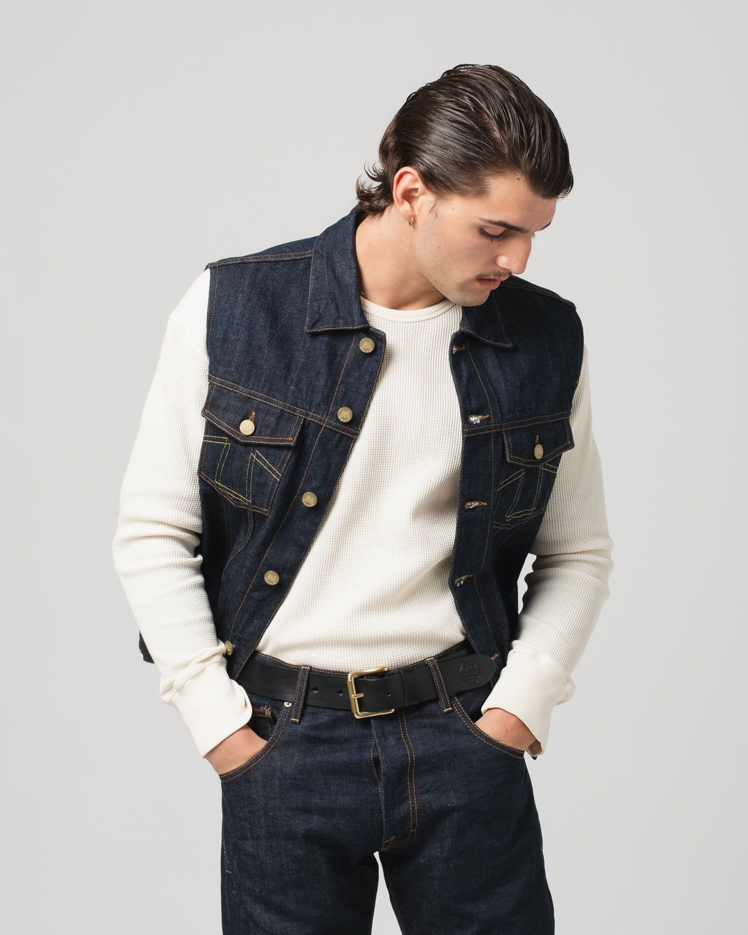 736 Sleeveless Jacket 13Oz Denim
