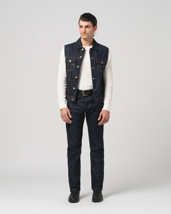 736 Sleeveless Jacket 13Oz Denim