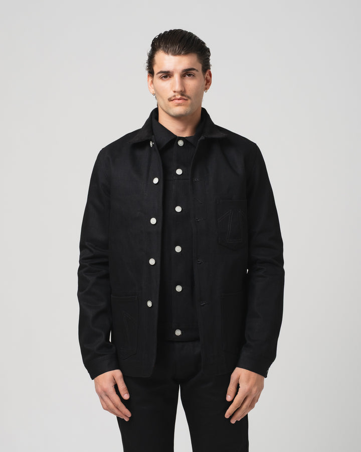 Chore Jacket 673 Black Denim