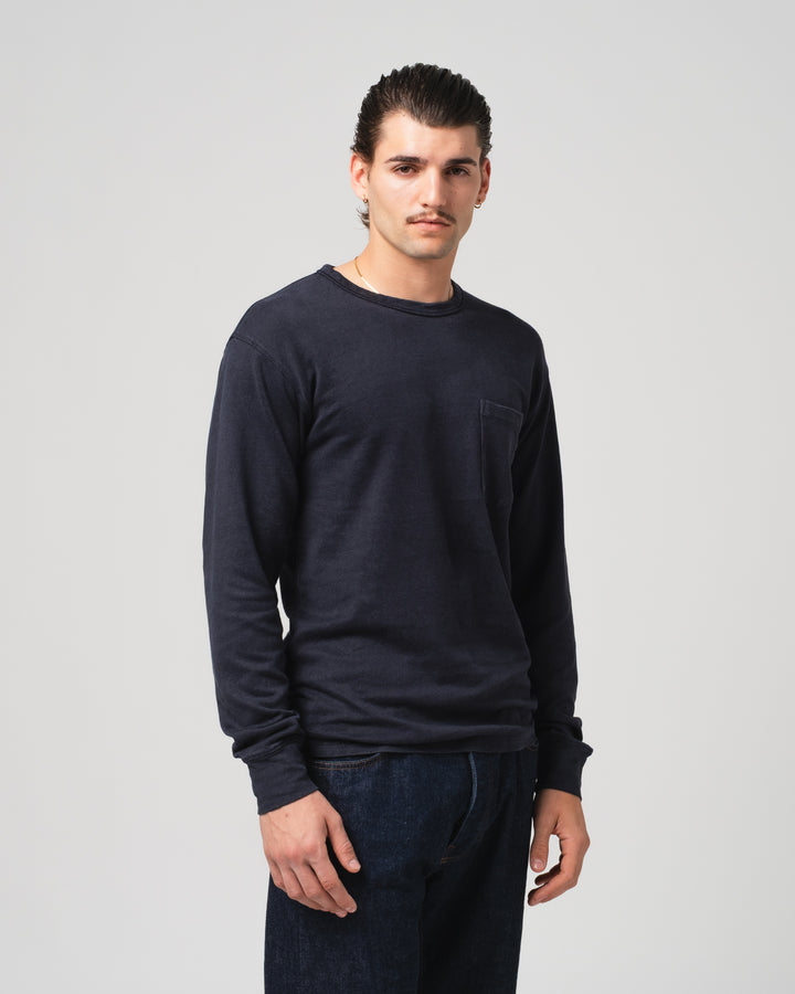 L/S ポケットT ミリタリージャージ ネイビー