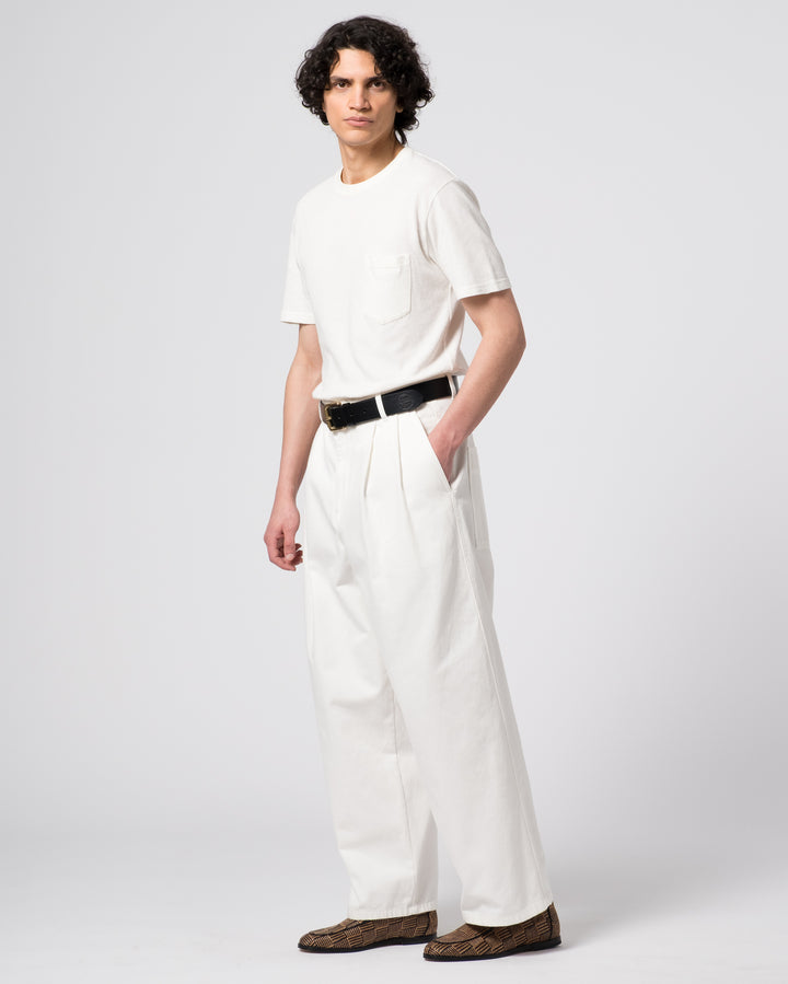 ベーシック ポケットT コットンヘンプ ホワイト