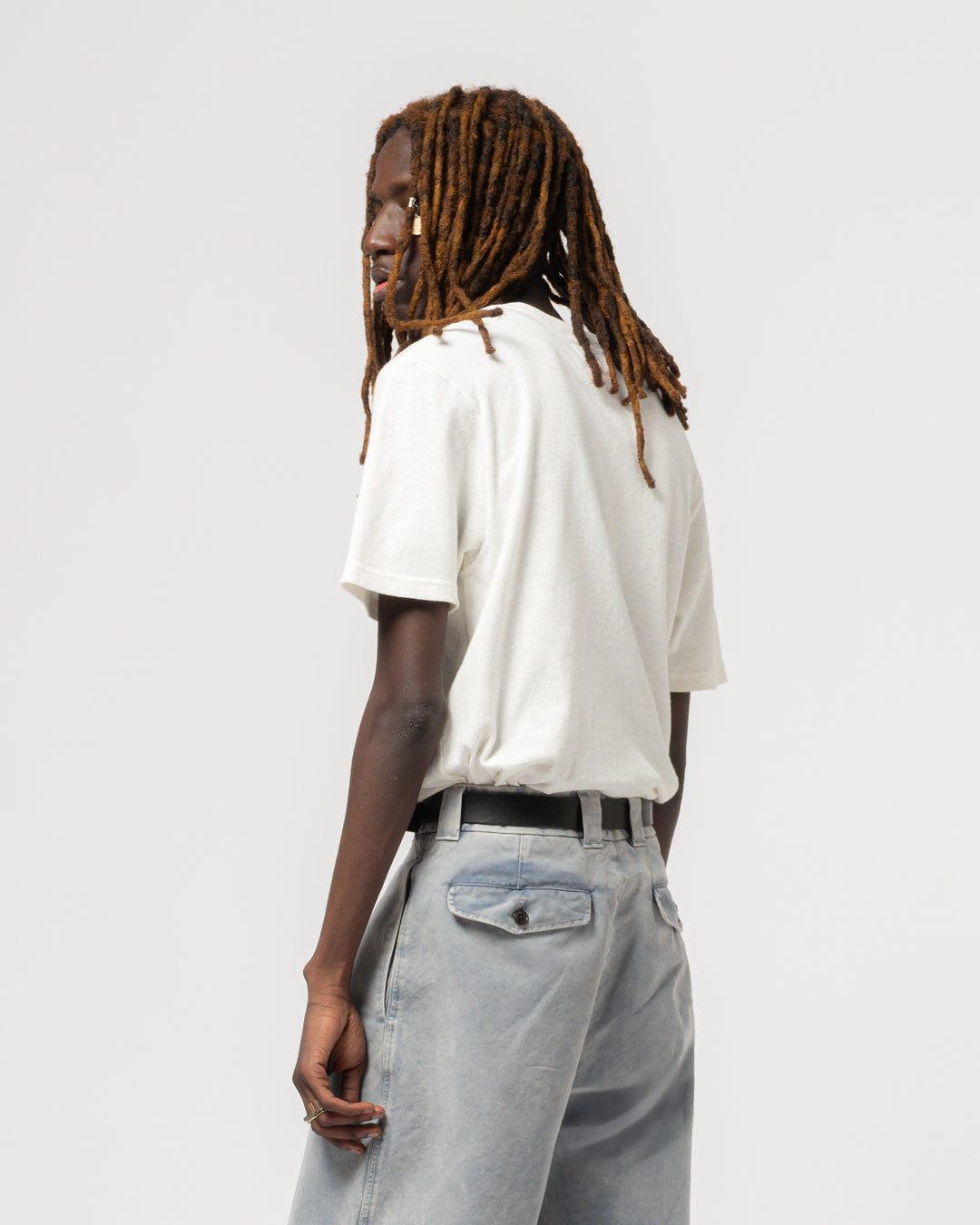 Pocket T Cotton Hemp White