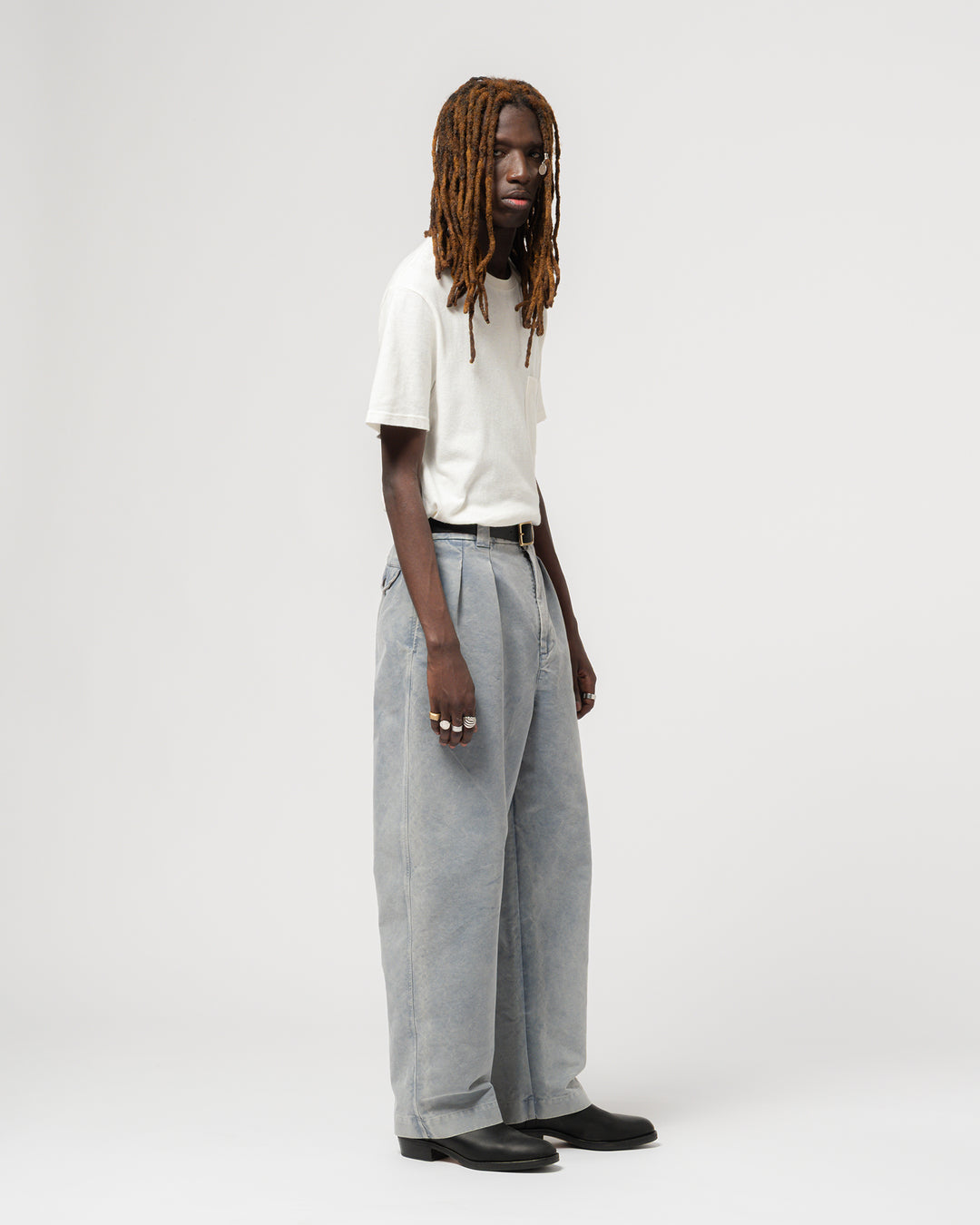 Pocket T Cotton Hemp White