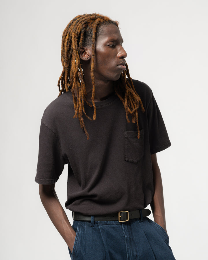Pocket T Cotton Hemp Vintage Black