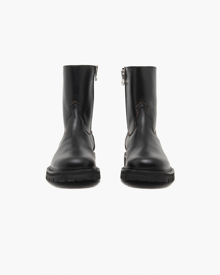 Vinny's Moto Boot Nappa Leather Black