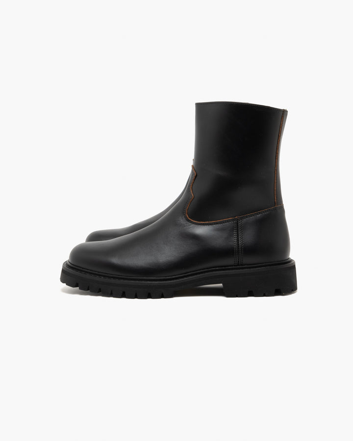 Vinny's Moto Boot Nappa Leather Black