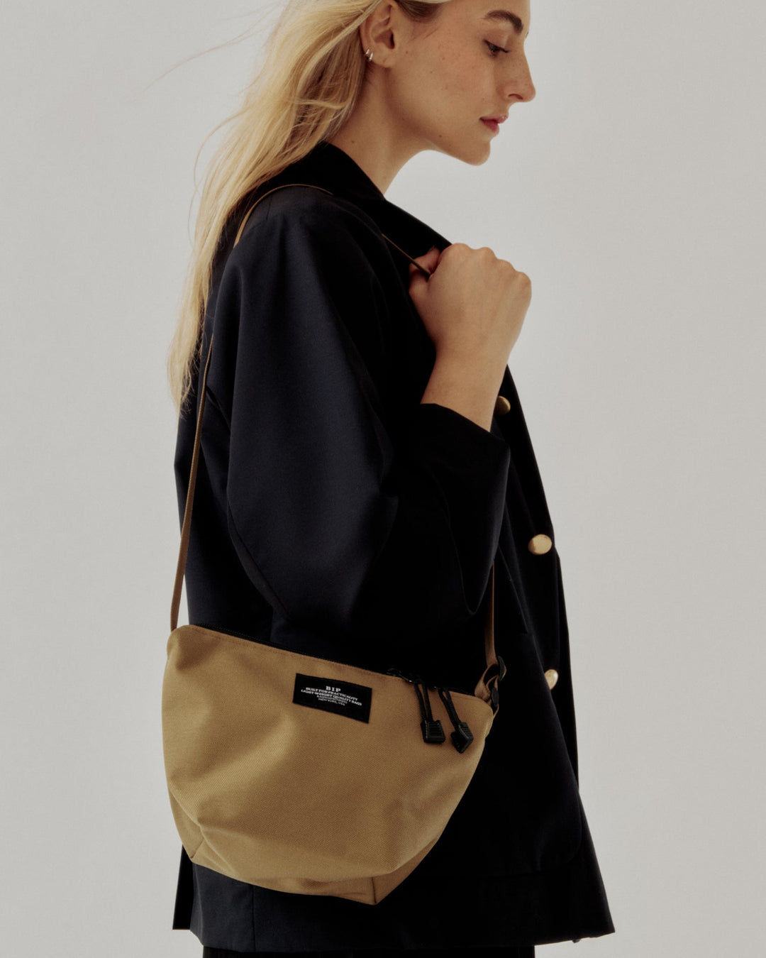Micro Tote Canvas Nylon Khaki