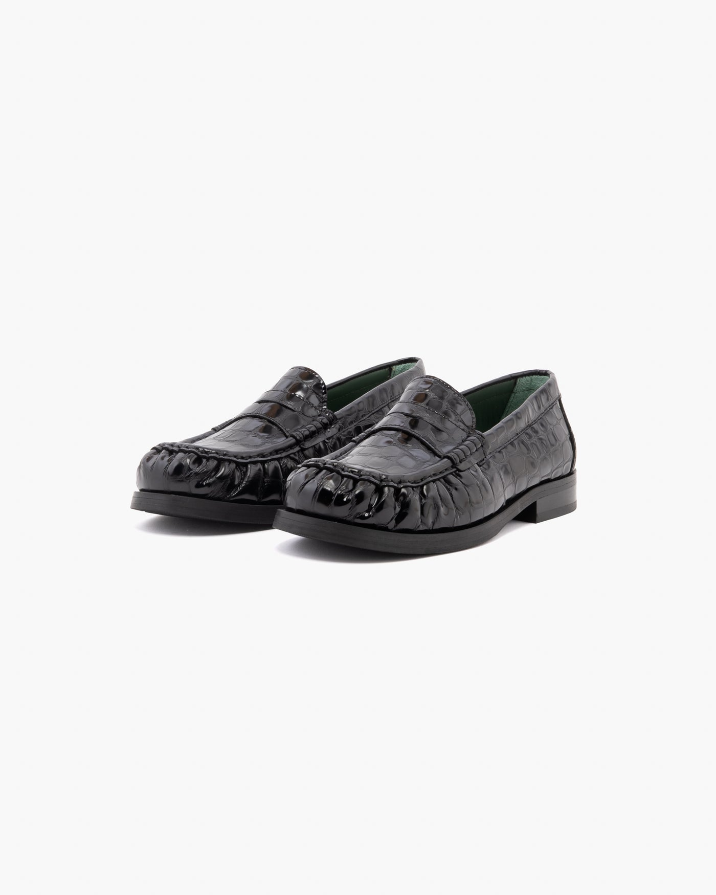 Vinny's Ogee Glossy Croco Black
