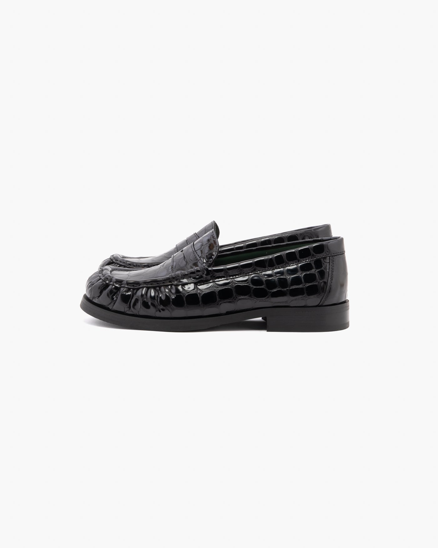 Vinny's Ogee Glossy Croco Black