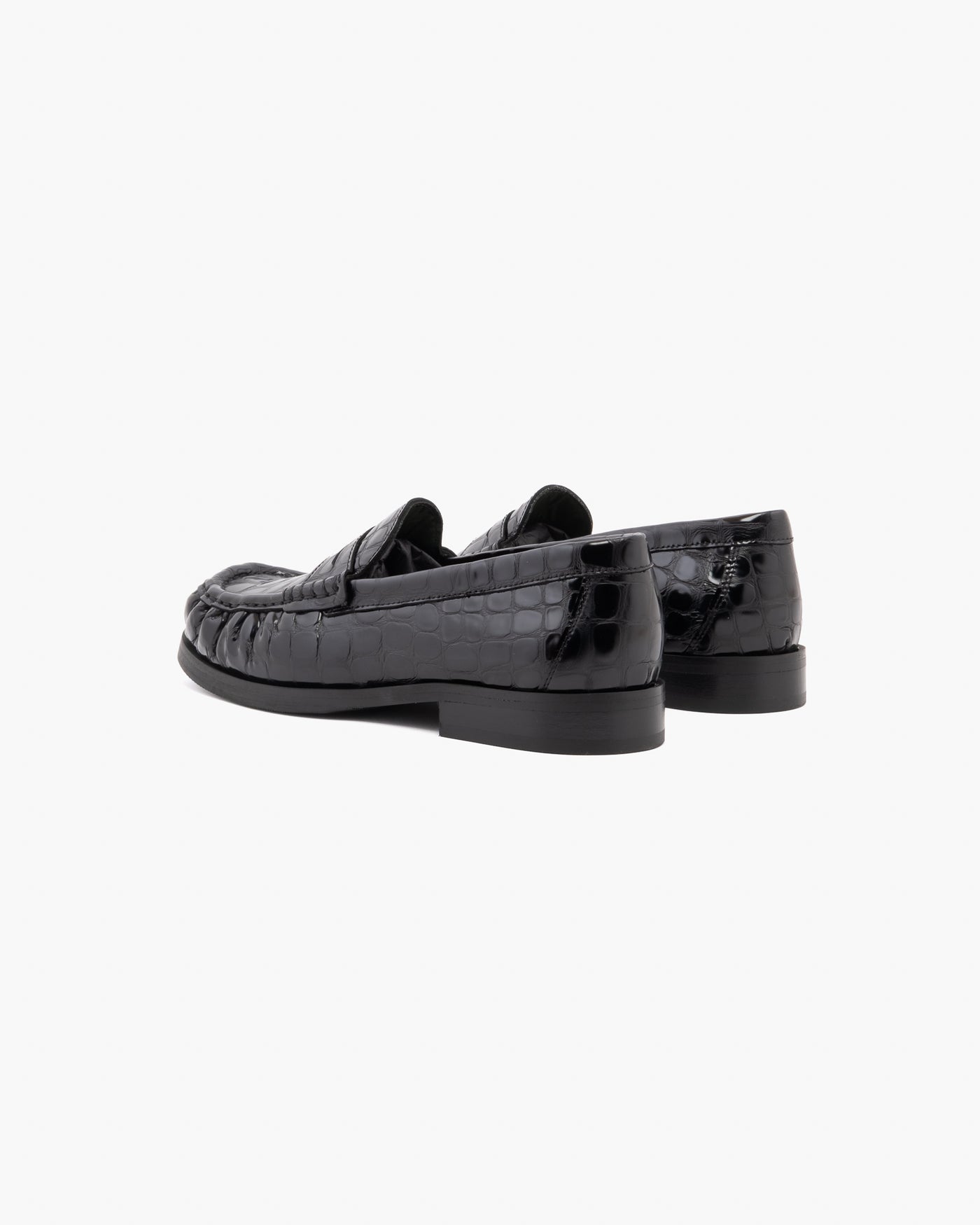 Vinny's Ogee Glossy Croco Black
