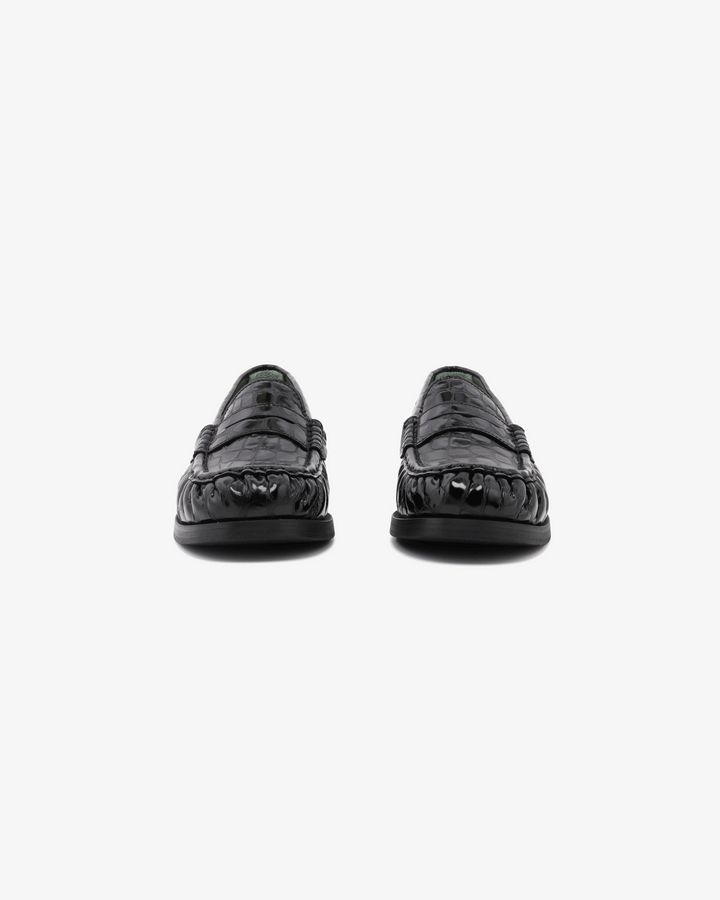 Vinny's Ogee Glossy Croco Black