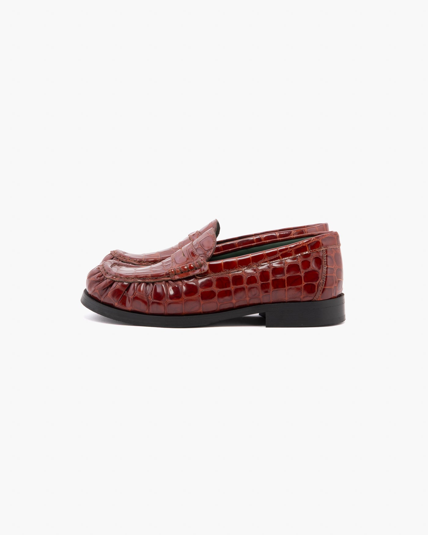 Vinny's Ogee Glossy Croco Brown