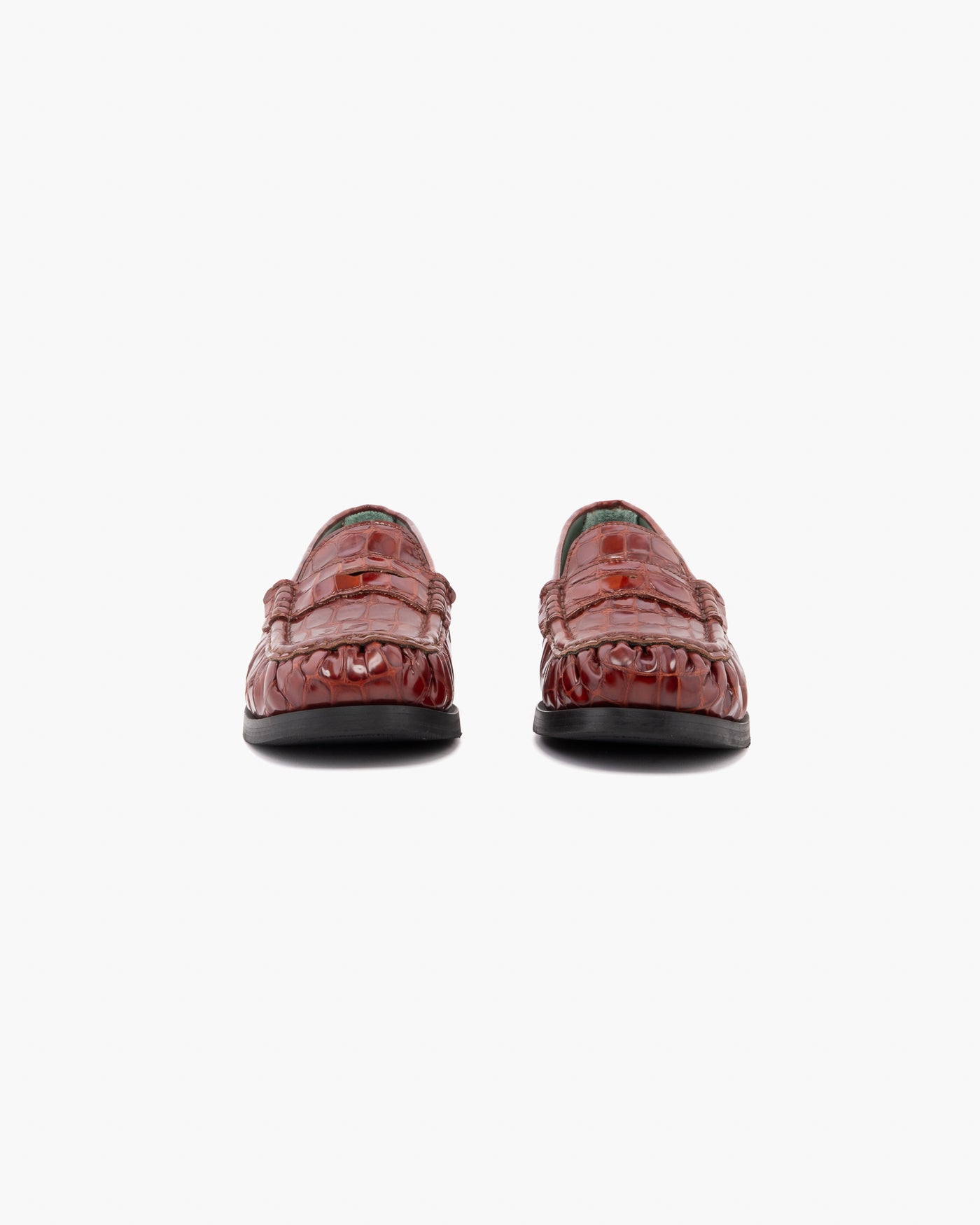 Vinny's Ogee Glossy Croco Brown
