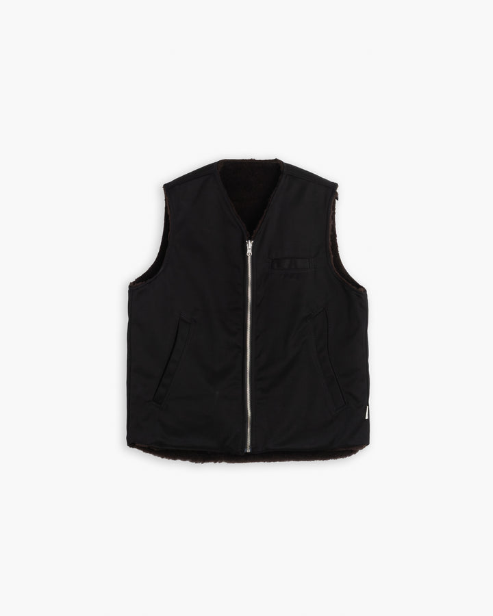 Deck Vest Bedford Cords Black