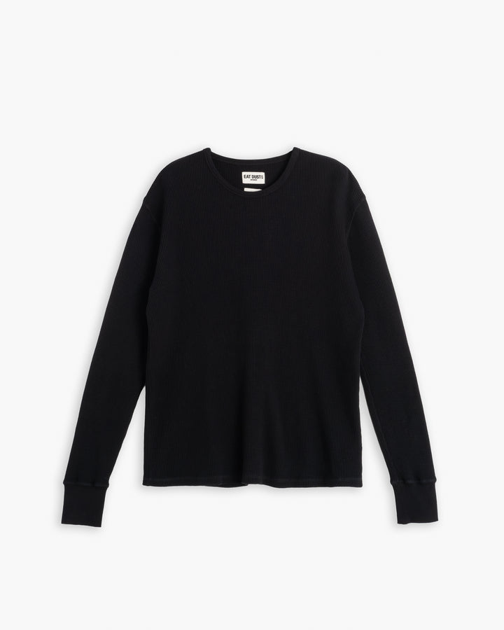 L/S Thermo Waffle T Jersey Black