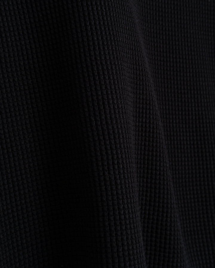 L/S Thermo Waffle T Jersey Black