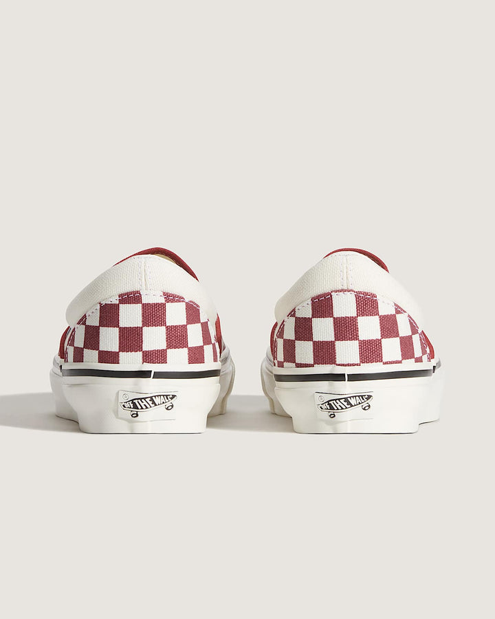 Vans LX Classic Slip-on 98 Checkerboard Poppy Ember Red