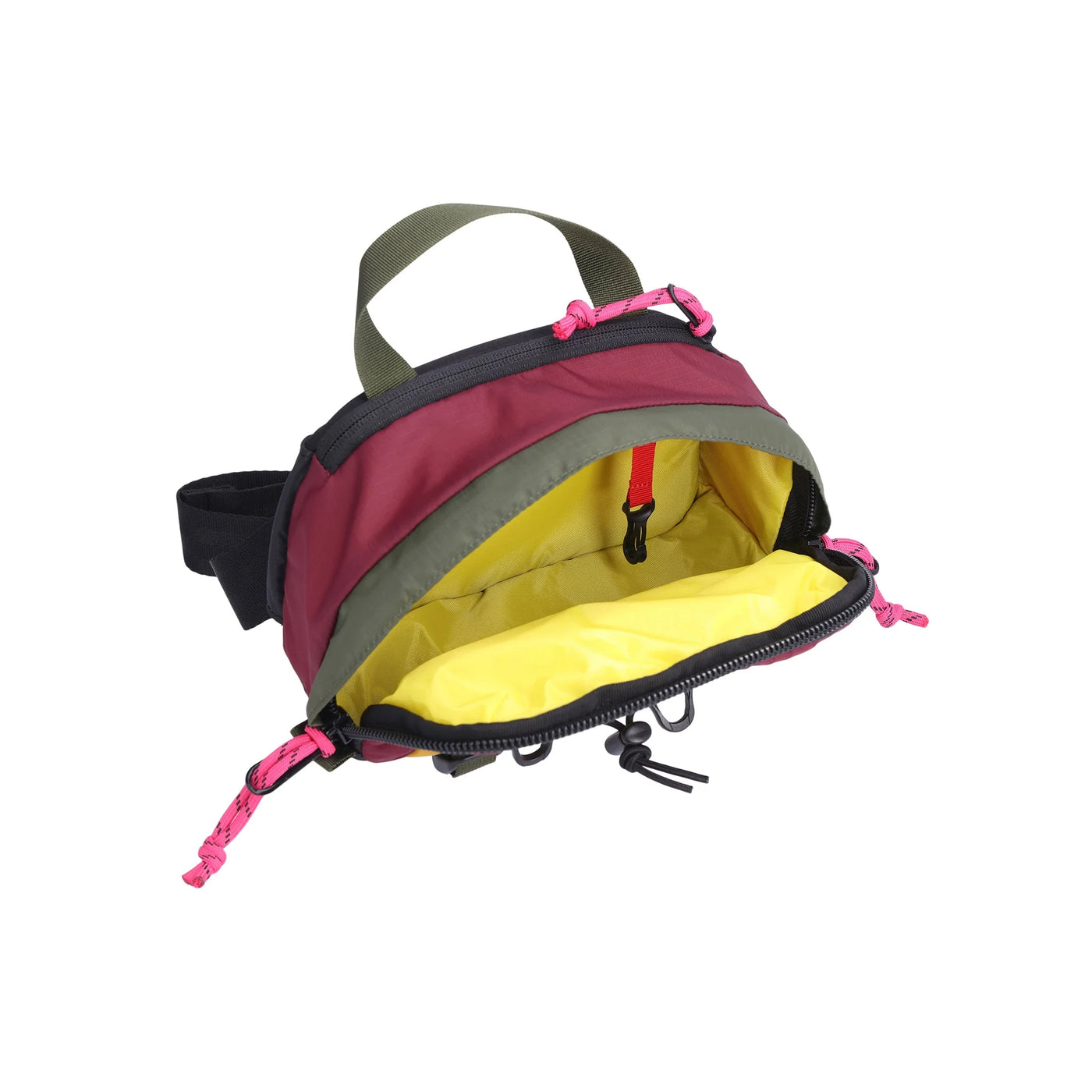 Topo Designs Mountain Hip Pack Burgundy Dark Khaki