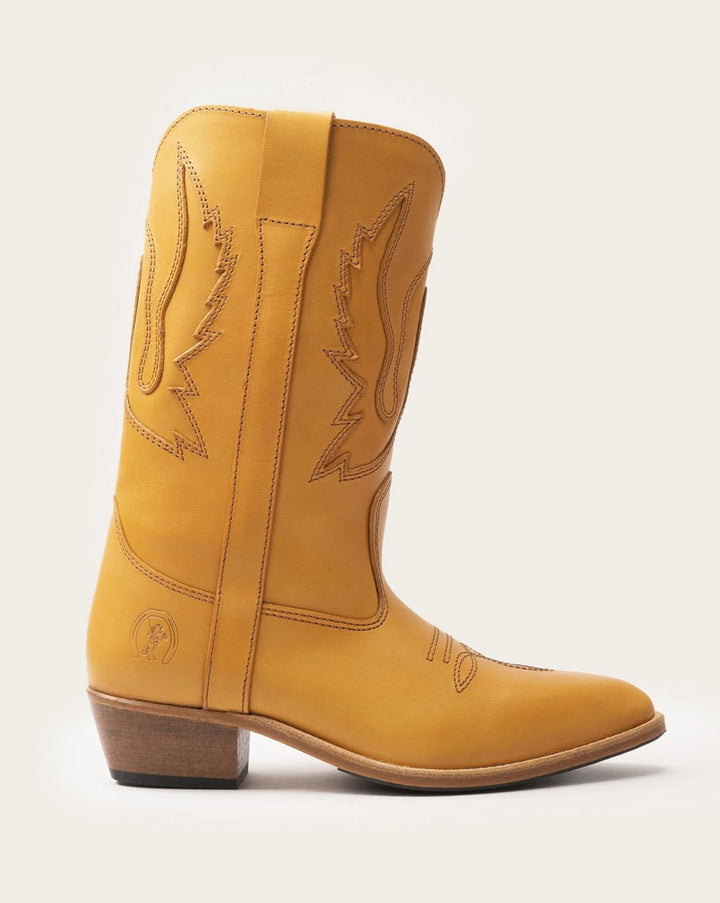 LBG Santiago Boot Naturel with Inlay