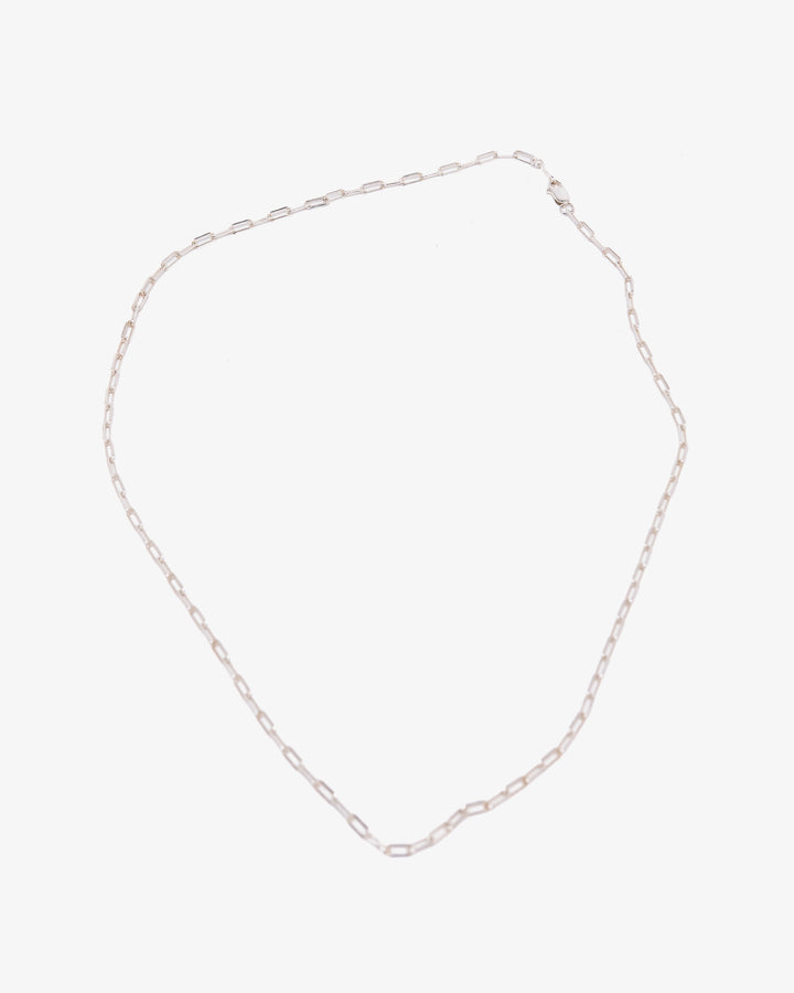 Sara Roegiers Silver Paperclip Chain 45cm