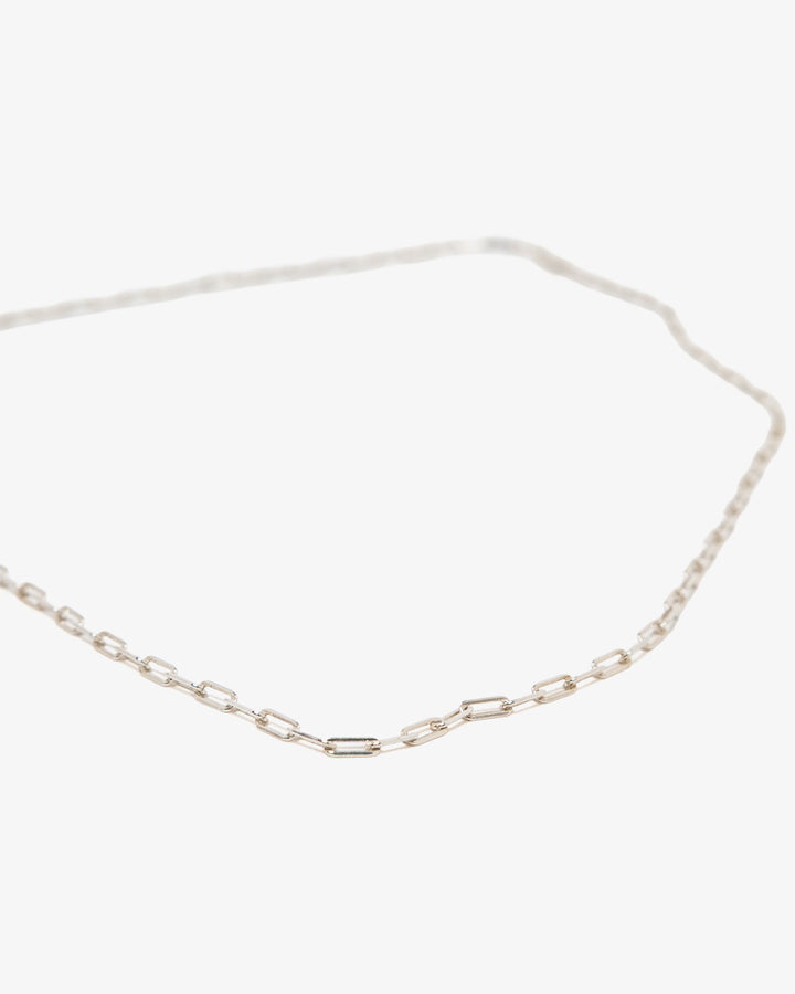 Sara Roegiers Silver Paperclip Chain 45cm