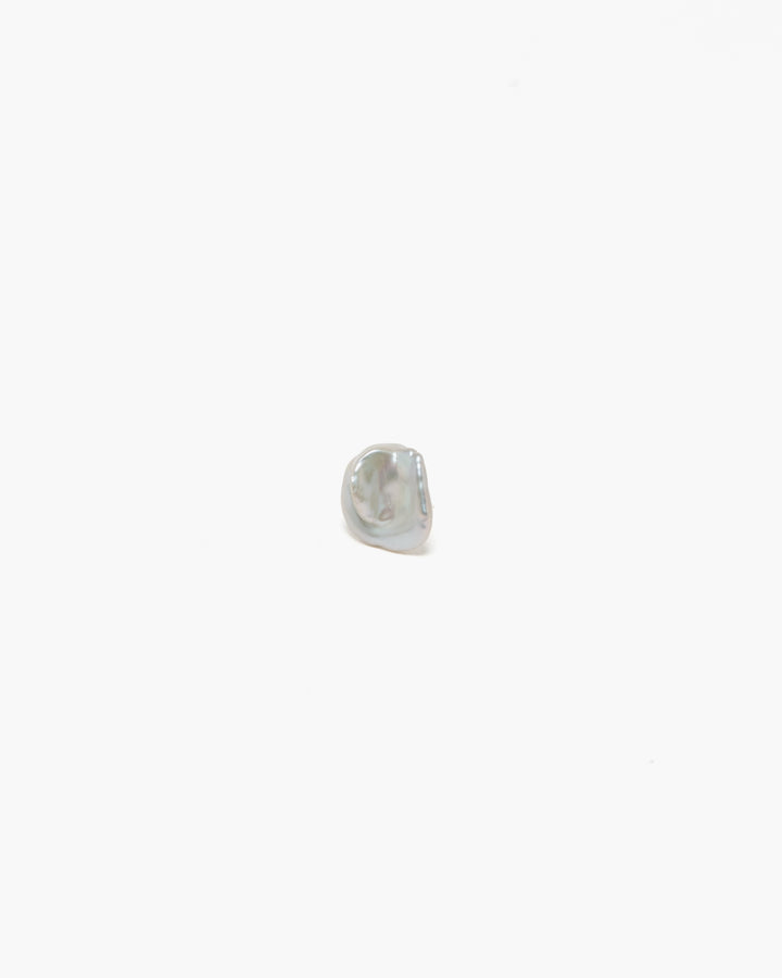 Sara Roegiers Baroque Pearl & Silver stud Earring