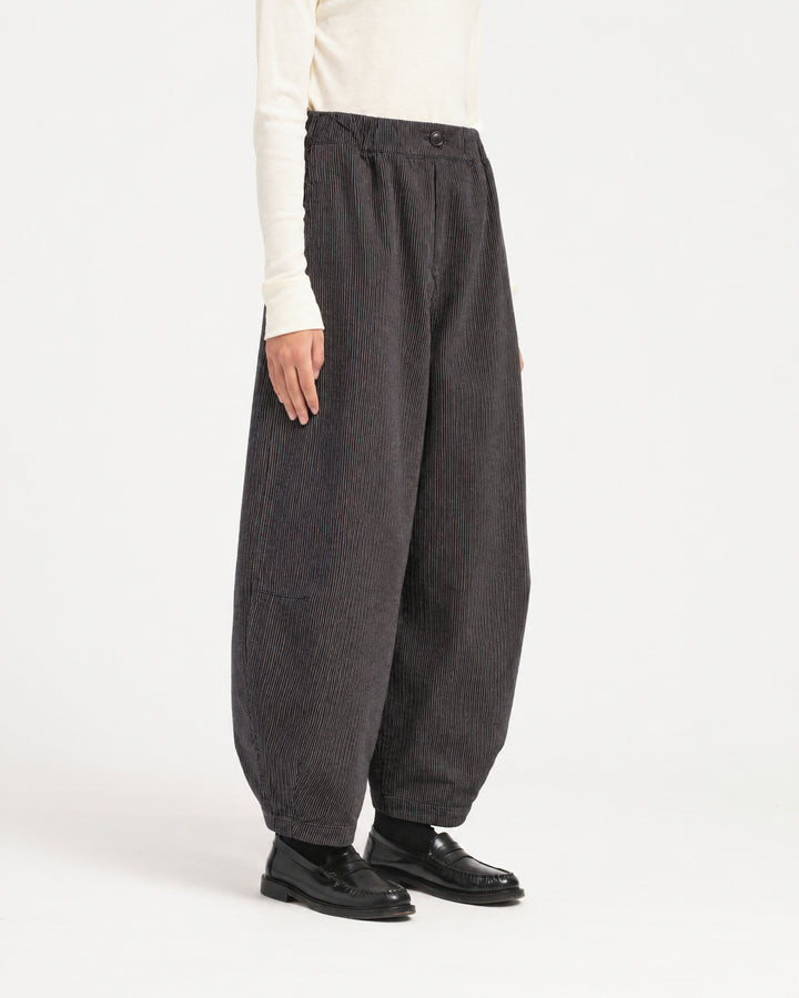 G.o.D Sultan Pants Boro Stripes Navy/Off White