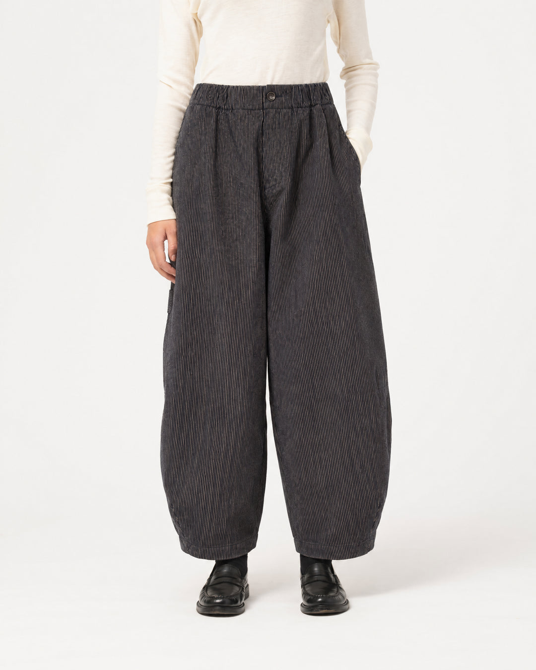 G.o.D Sultan Pants Boro Stripes Navy/Off White