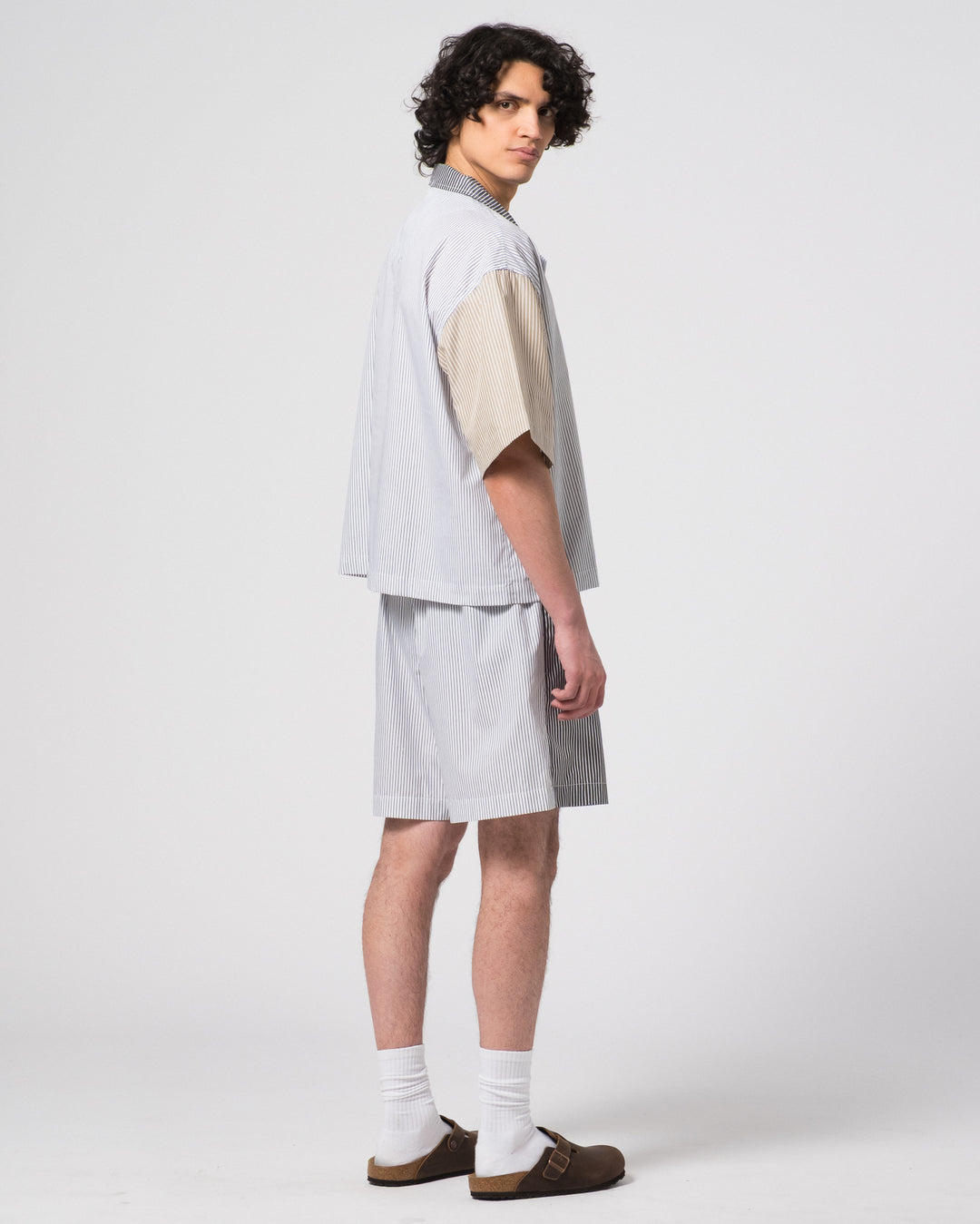 Summer Pyjama Mix & Match Stripes Brown