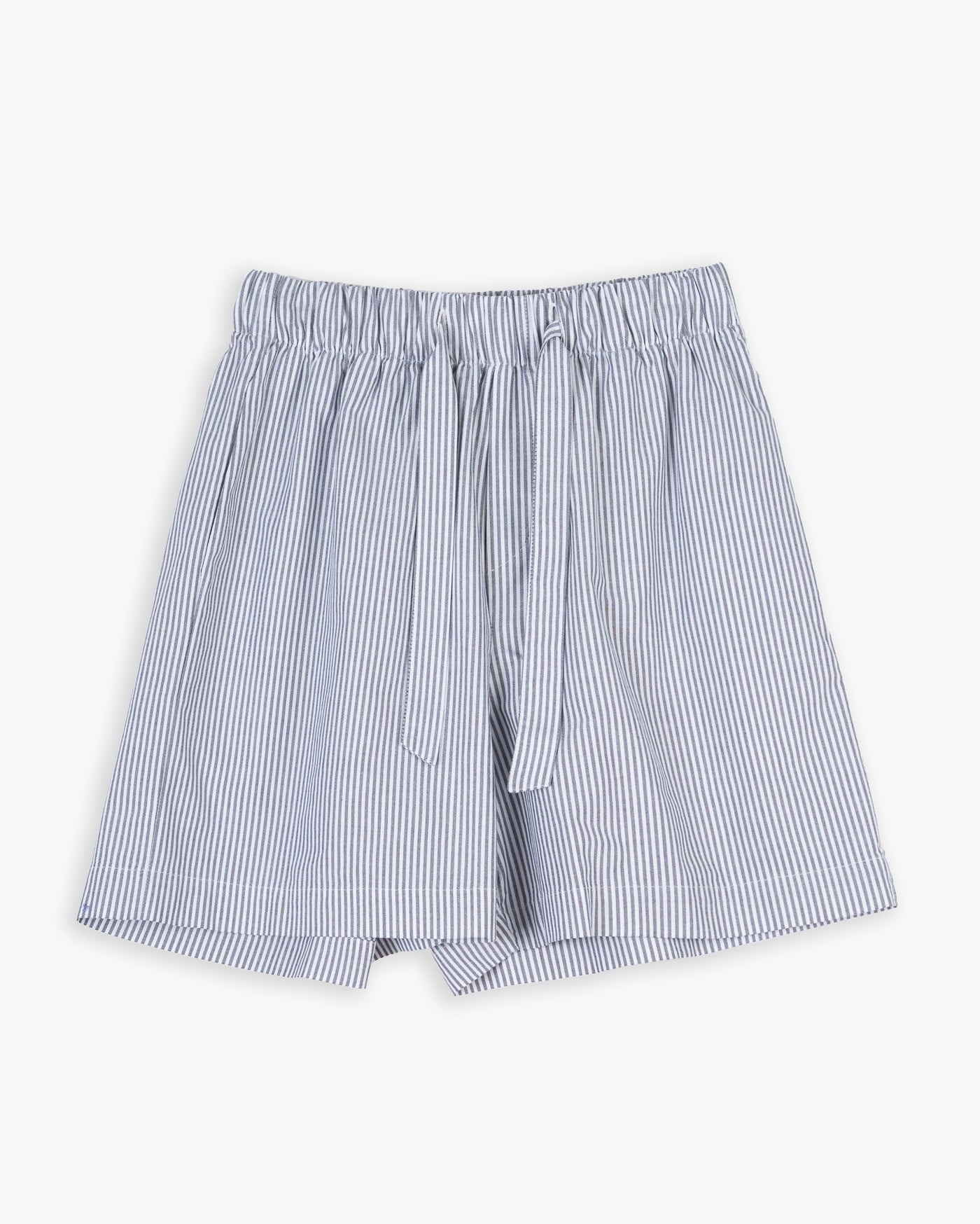 Summer Pyjama Oxford Stripe White Blue